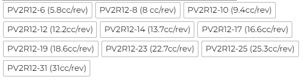 <a  target='_blank'><u>油研葉片泵</u></a>PV2R12系列相關(guān)型號(hào)